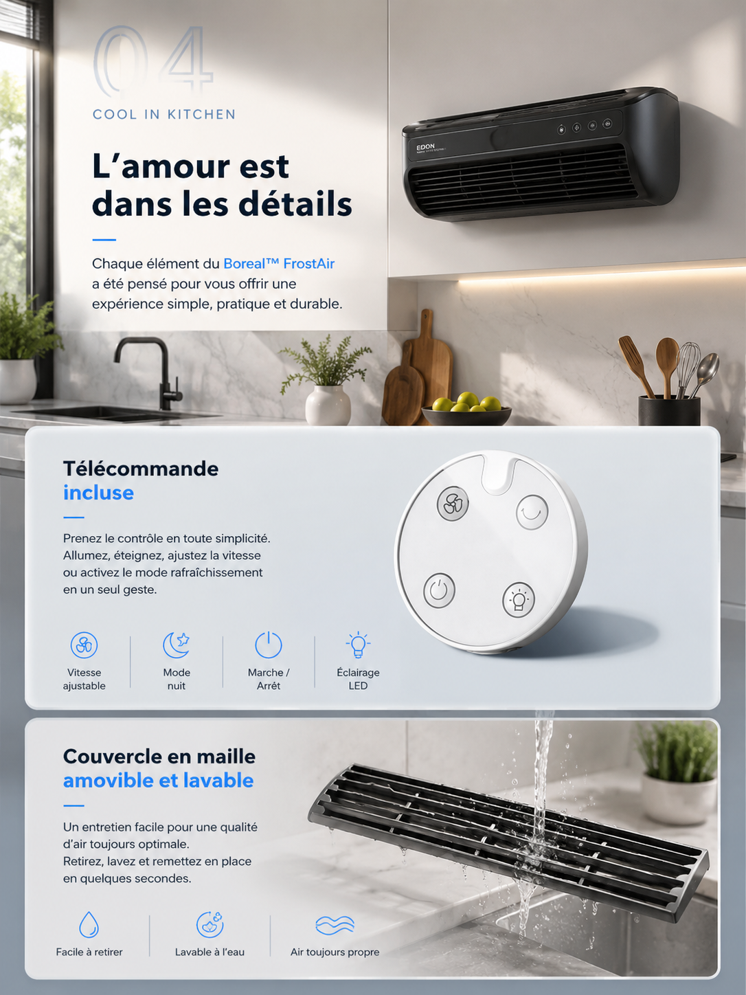 Ventilateur Rechargeable Sans Fil FrostAir — Silencieux, Puissant & Portable